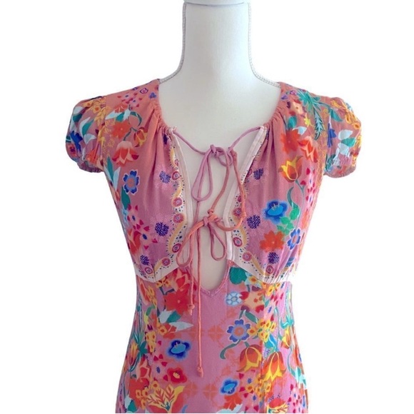 SALONI Sienna floral dress size 6. - Picture 10 of 12